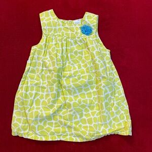 Just One You by Carter's Baby Girl's Sleeveless Green & White Dress Size: 18M